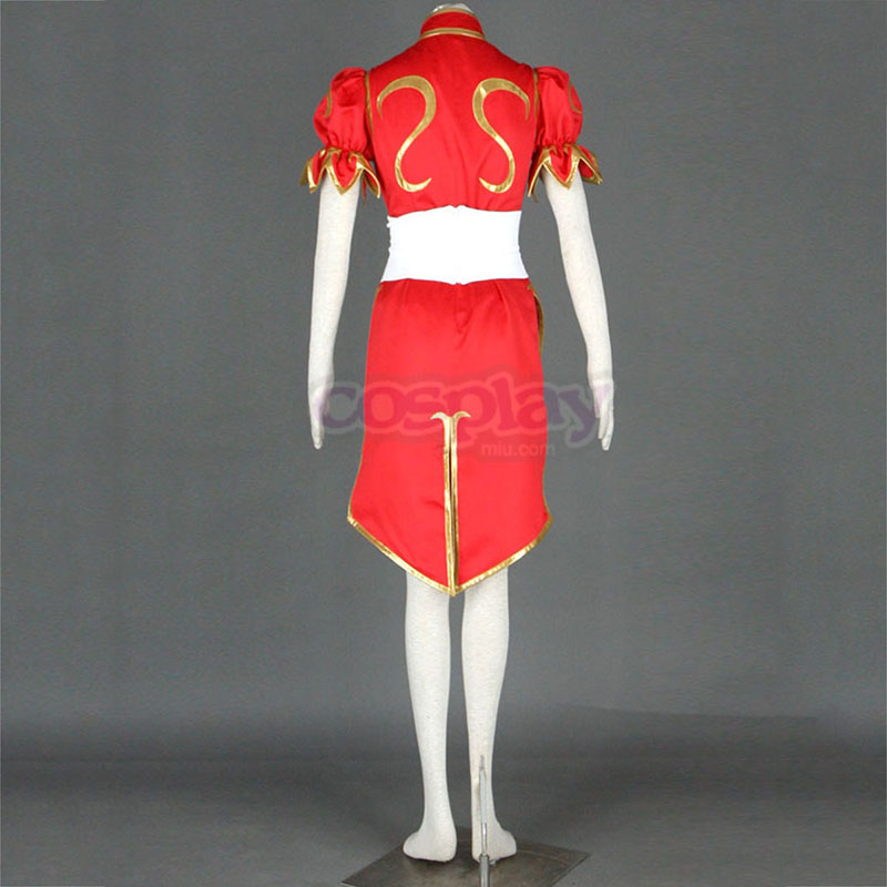 Street Fighter Chun-Li 4 Red Cosplay Costumes Canada