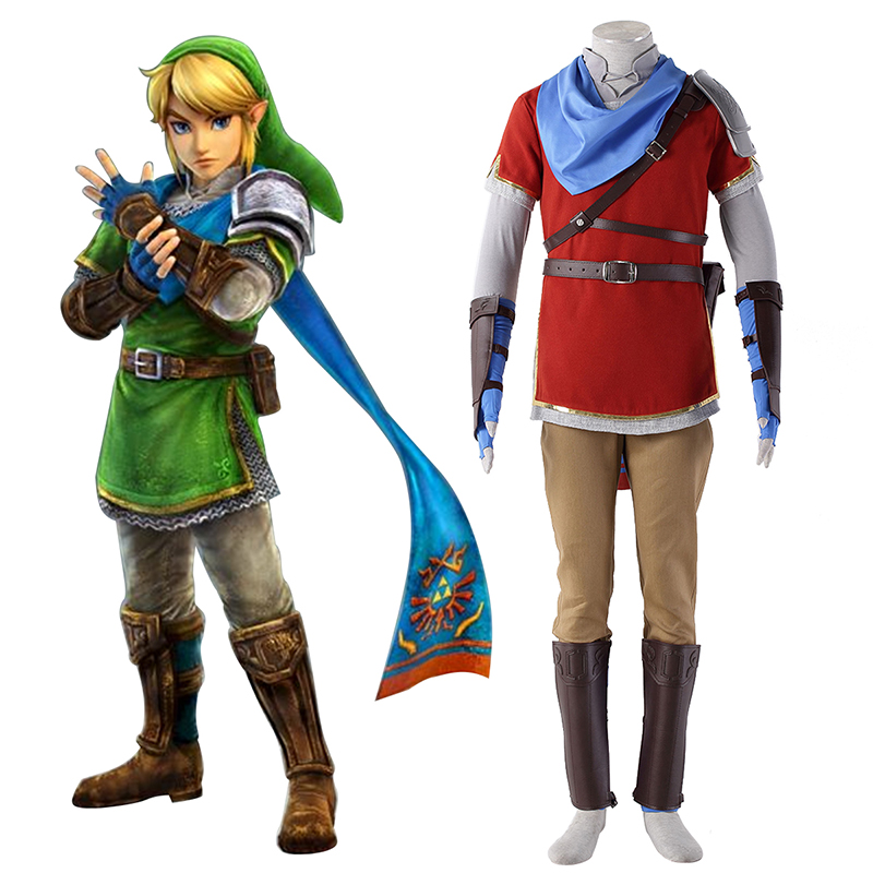 The Legend of Zelda Hyrule-Warriors Link 6 Red Cosplay Costumes Canada