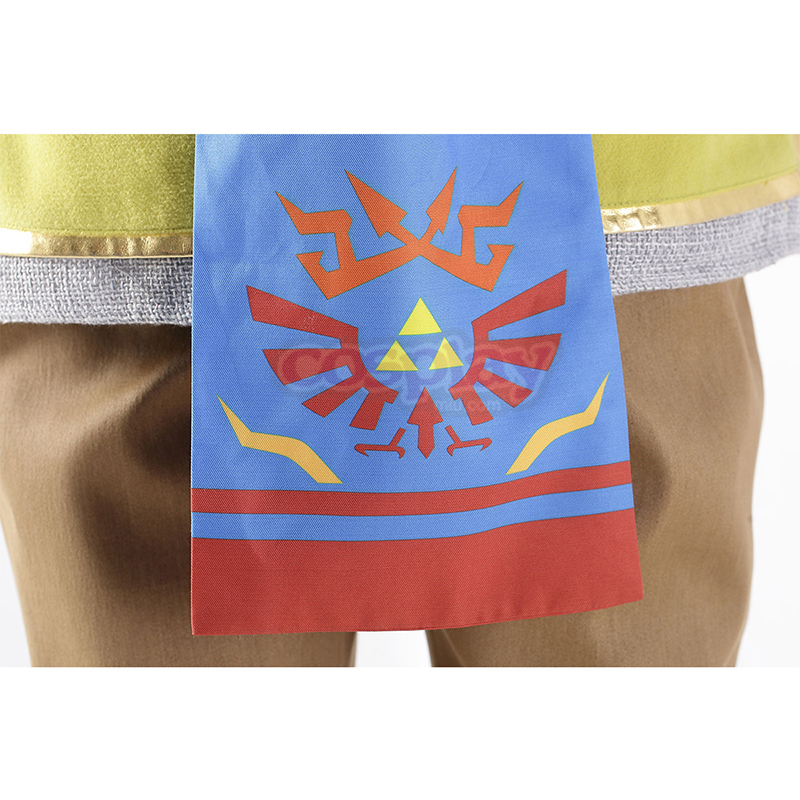 The Legend of Zelda Hyrule-Warriors Link 7 Yellow Cosplay Costumes Canada