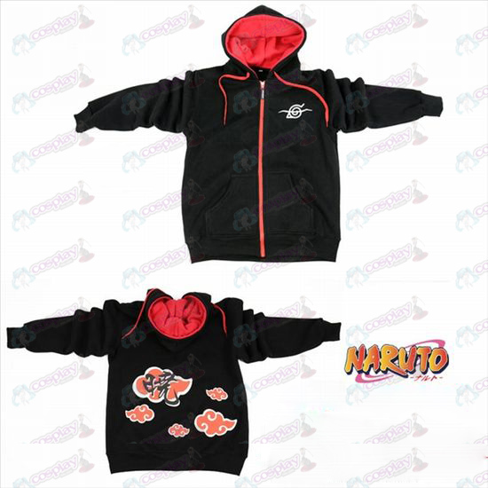 Naruto rebel black bear logo zipper hoodie sweater
