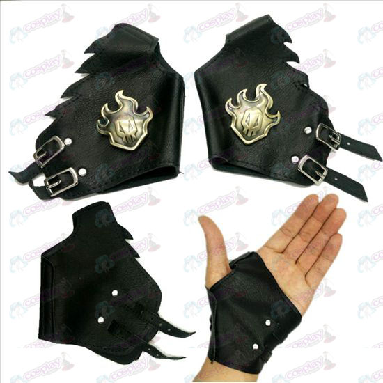 Bleach Accessories logo leather gloves copper