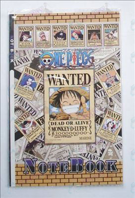 One Piece Accessories Wanted Notebook