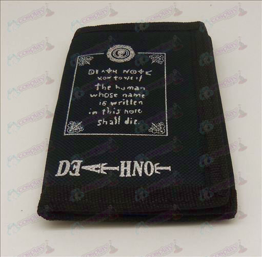 Canvas wallet (Death Note Accessories Text 1)
