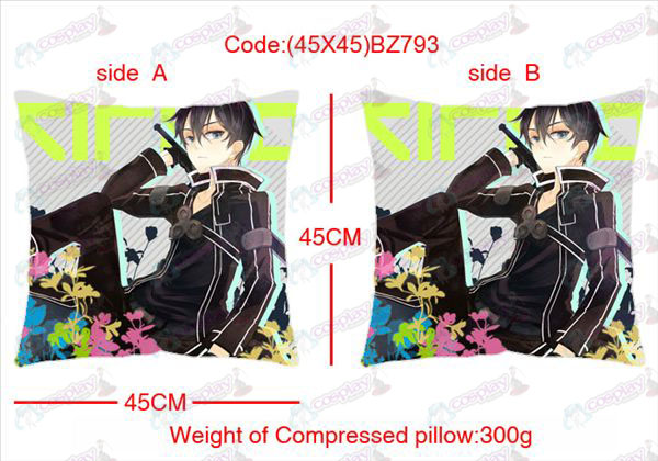 (45X45) BZ793-Sword Art Online Accessories Anime sided square pillow
