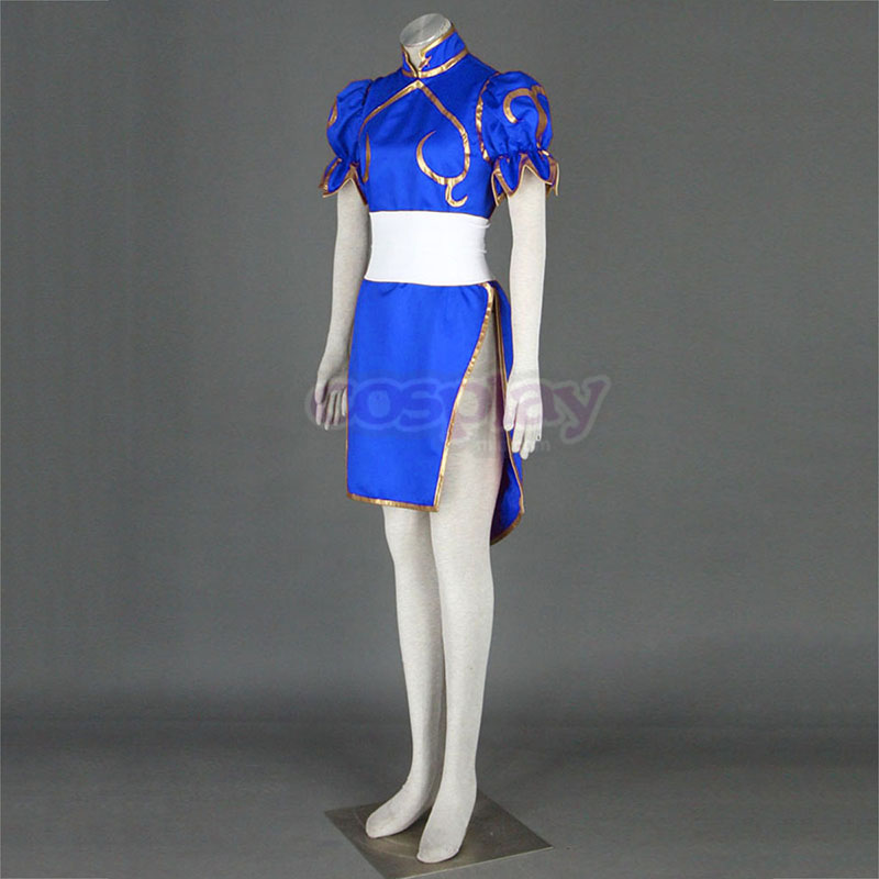 Street Fighter Chun-Li 1 Blue Cosplay Costumes Canada