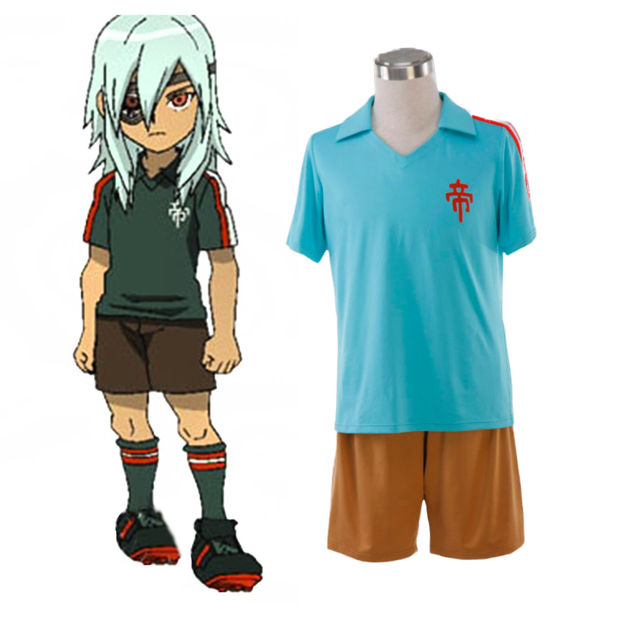 Inazuma Eleven Teikoku Summer Soccer Jersey 1 Cosplay Costumes Canada