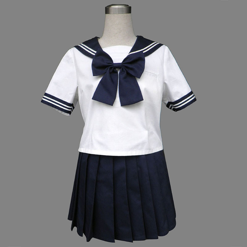 Royal Blue Short Sleeves Sailor Uniform 8 Cosplay Costumes Canada