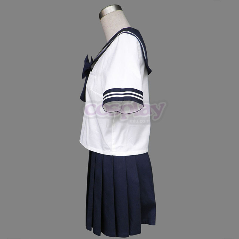 Royal Blue Short Sleeves Sailor Uniform 8 Cosplay Costumes Canada