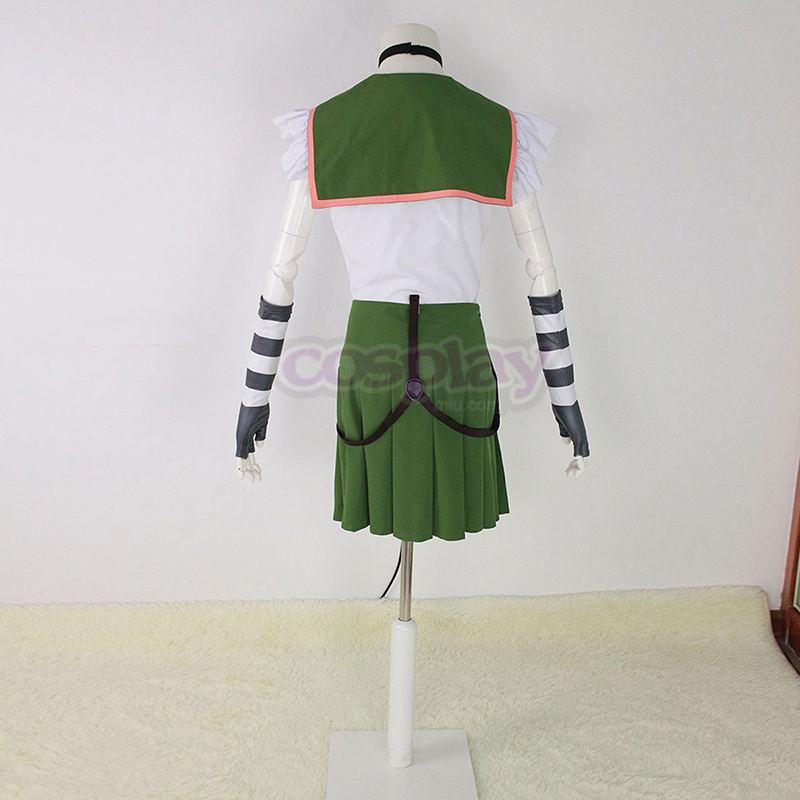 School-Live! Ebisuzawa Kurumi 1 Green Sailor Cosplay Costumes Canada
