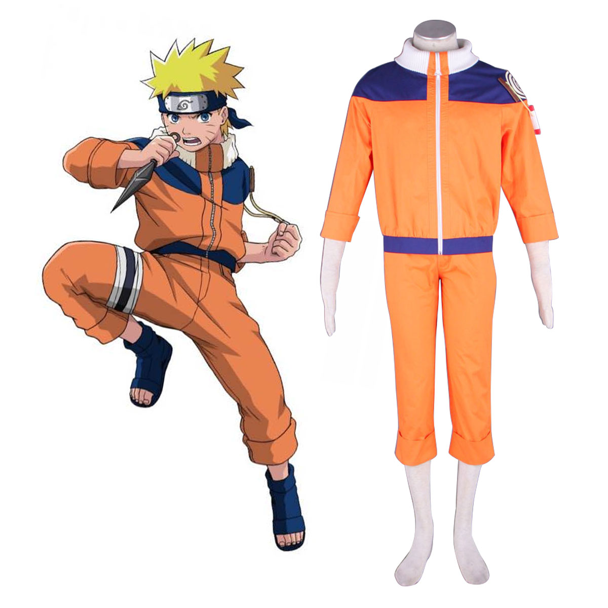 Naruto Uzumaki Naruto 1 Cosplay Costumes Canada