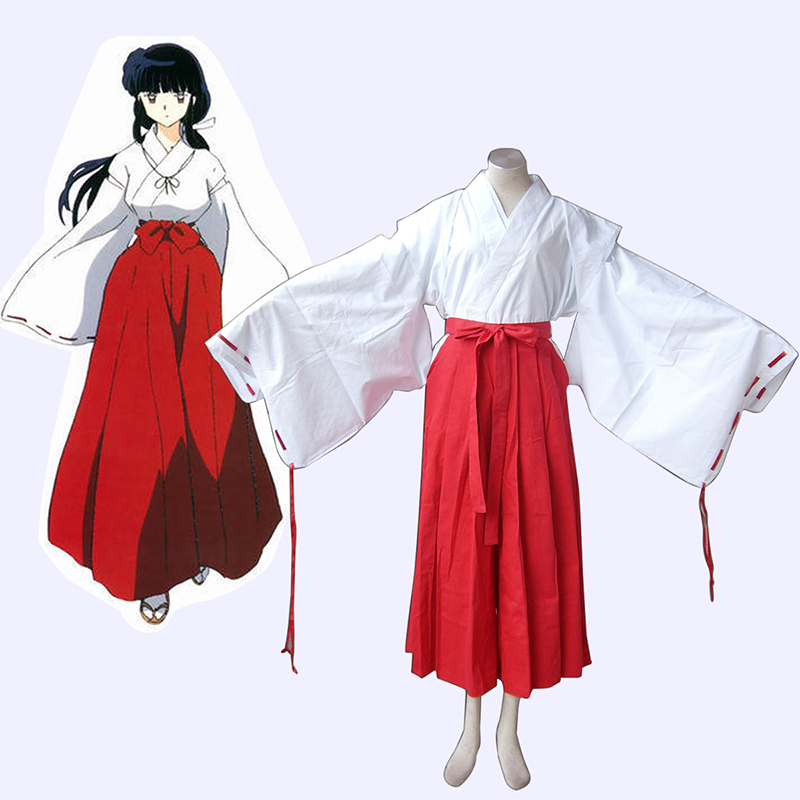 Inuyasha Kikyou Miko Cosplay Costumes Canada