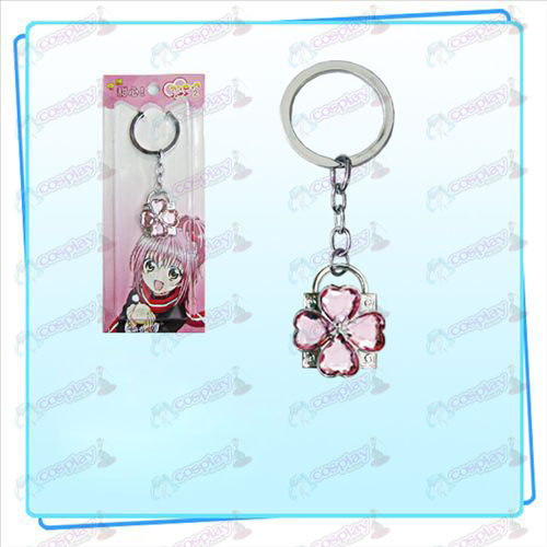 Shugo Chara! Accessories Lock key ring (silver lock Pink Diamond)