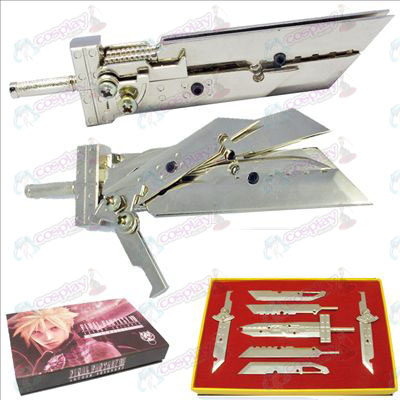 Final Fantasy Accessories Weapons seven sets (Silver)