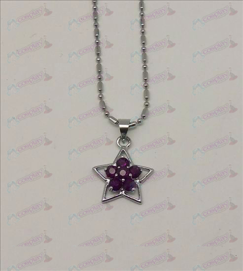 Blister Lucky Star Accessories Diamond Necklace (Purple)