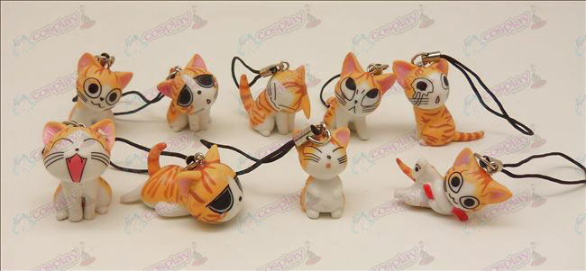 9 Sweet Cat Accessories Machine Strap (Orange)