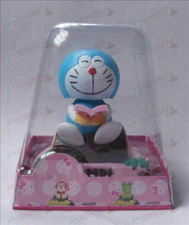 Sit wood Doraemon Solar Accessories Bobblehead (box height 15cm)