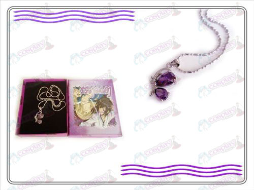 LOVELESS three generations of the butterfly necklace (purple)