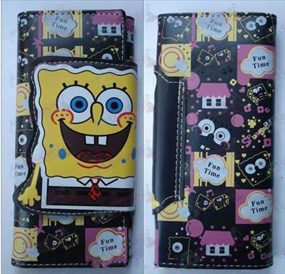SpongeBob SquarePants Accessories color long wallet 1 (B paragraph 1)
