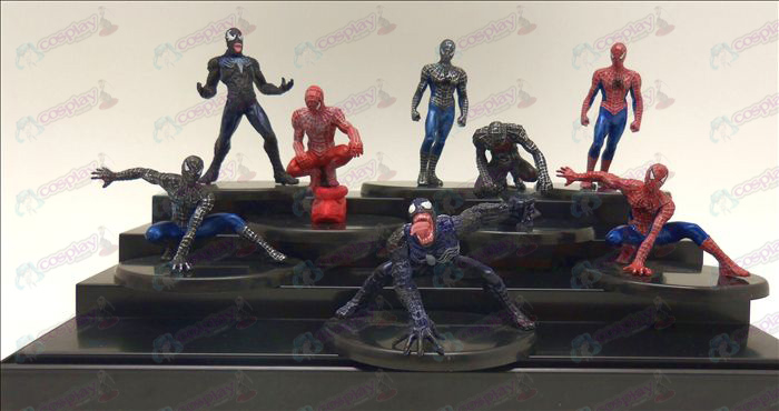 Eight Spiderman doll cradle