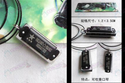 Lack Rock Shooter Accessories harmonica necklace