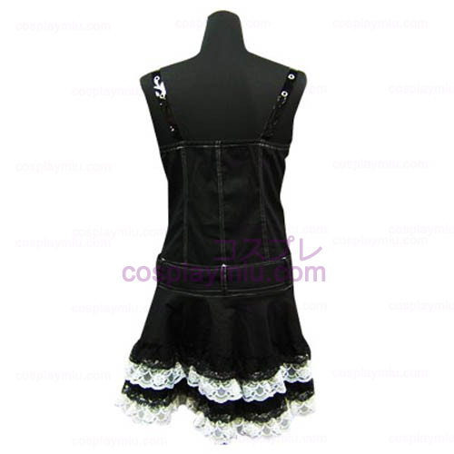 Cool Black Punk Lolita Cosplay Dress