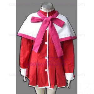 Kanon Girl Pink Edge Scarf Uniform Cosplay Costume