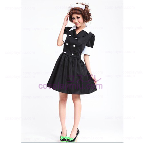 Lolita Cosplay costume/Black Barbie Doll Maid Costumes