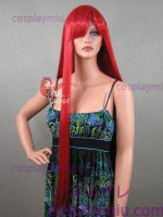 36" Straight Apple Red Cosplay Wig
