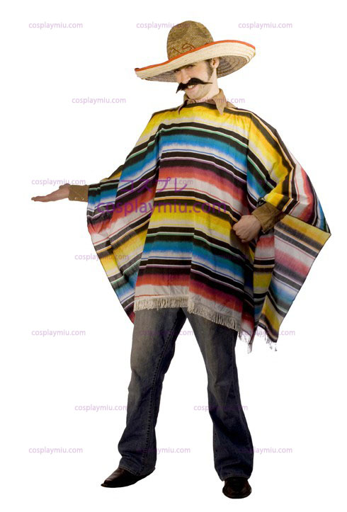 Mexican Serape & Sombrero Adult Costume