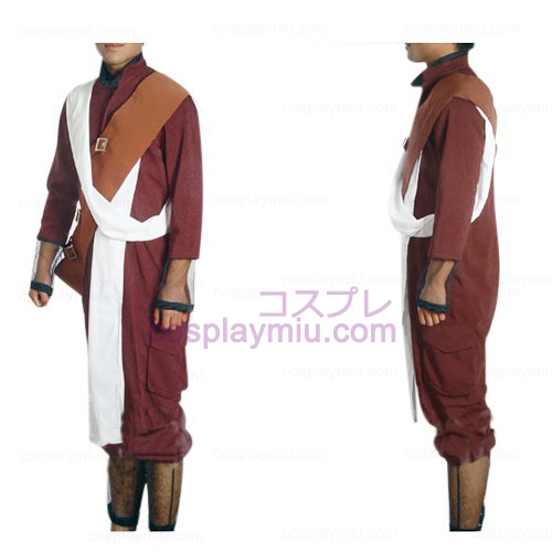 Naruto Shippuden Gaara Red Cosplay Costume and Accessories Set