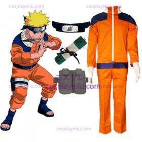 Naruto Uzumaki Cosplay Costume and Accessories Set