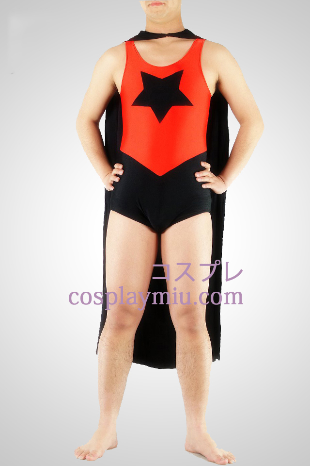 Five-Pointed Star Superman Superhero Catsuit
